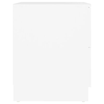 vidaXL Szafka nocna, biała, 40x40x50 cm, płyta wiórowa