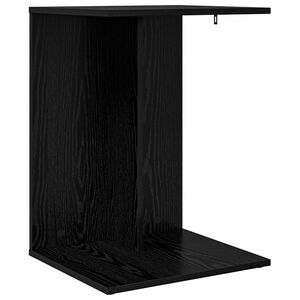 vidaXL Stolik boczny Czarny Dąb 45 x 40 x 62,5 cm Drewno inżynieryjne