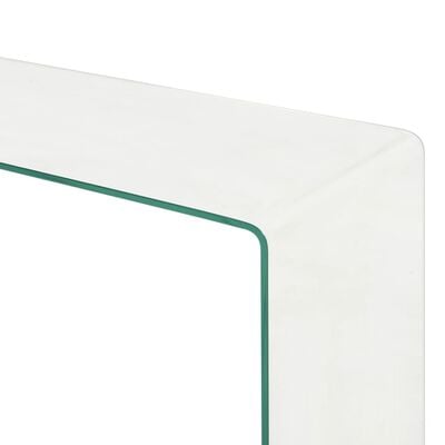 vidaXL 2-częściowy stolik kawowy, 90x30x20/110x30x40 cm, szkło