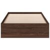 vidaXL Rama ł&oacute;żka z szufladami, brązowy dąb, 90x190 cm