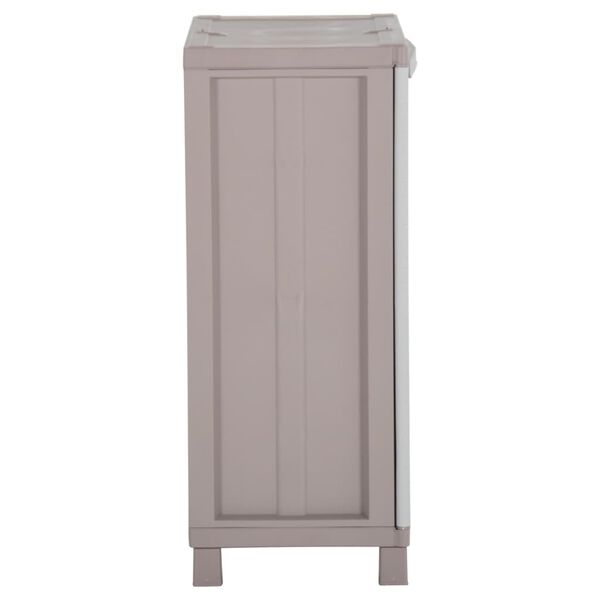 vidaXL Szafka z 2 drzwiczek, 68x37,5x91,5 cm, jasny szary i beż