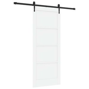 vidaXL Drzwi przesuwne ORKDAL 83 x 202 cm Lite drewno sosnowe