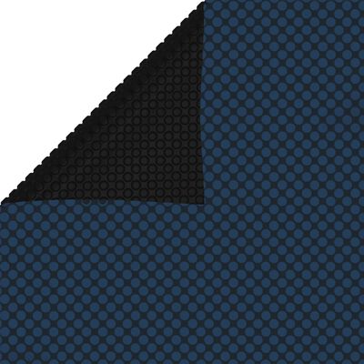 vidaXL Pływająca folia solarna z PE, 800x500 cm, czarno-niebieska