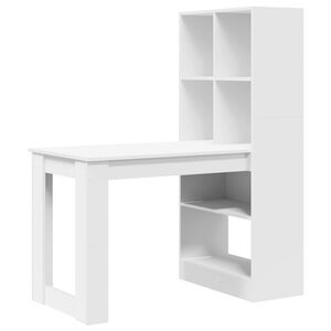 vidaXL Biurko Biały Drewno inżynieryjne 122 x 67 x 145 cm