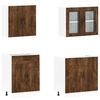 vidaXL Zestaw szafek kuchennych, Kalmar, 4-częściowy, przydymiony dąb