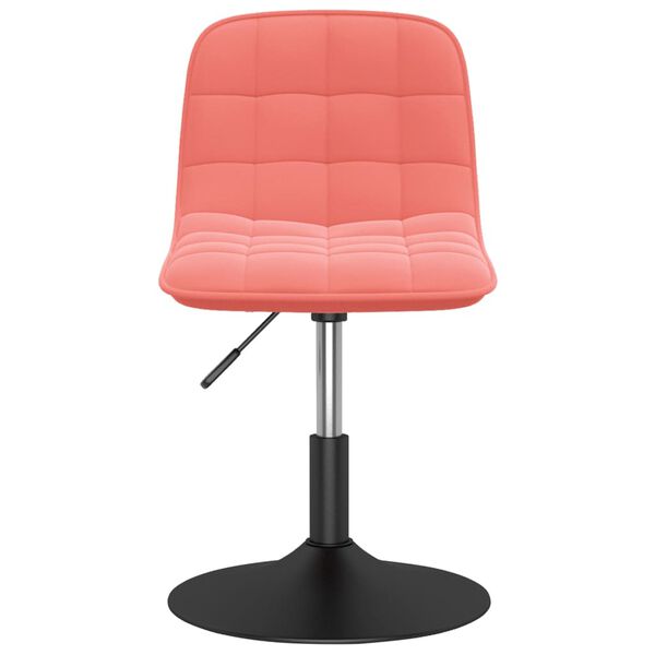 vidaXL Obrotowe krzesła stołowe, 2 szt., r&oacute;żowe, aksamitne