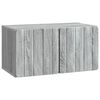 vidaXL Szafka RTV montowana na ścianie 59,5 x 31 x 30 cm Szary Sonoma