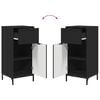 vidaXL Zestaw mebli łazienkowych 2 pcs Czarny Materiał drewnopochodny
