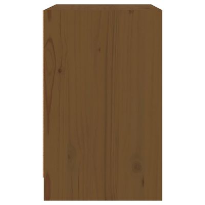 vidaXL Szafka nocna, miodowy brąz, 40x31x50 cm, lite drewno sosnowe