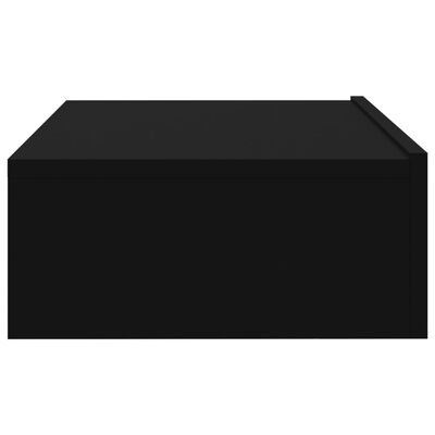 vidaXL Szafka telewizyjna z LED, czarna, 60x35x15,5 cm