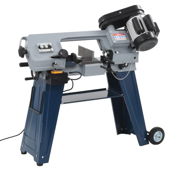 vidaXL Piła taśmowa do metalu, z podstawą, 230 V