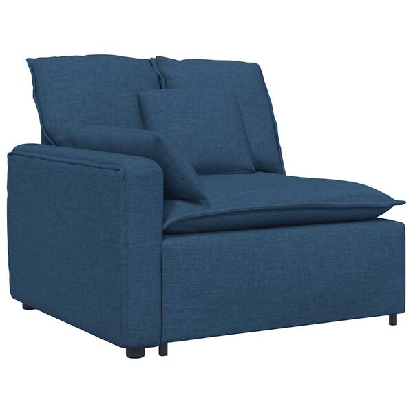 vidaXL Sofa modułowa z poduszkami, niebieska