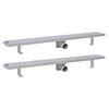 vidaXL Odpływ prysznicowy liniowy, 2 szt., Bubble, stal, 930x140 mm