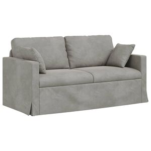 vidaXL Sofa Jasnoszary 158 x 78 x 80 cm Aksamit