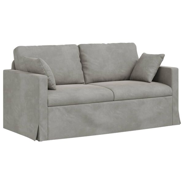 vidaXL Sofa Jasnoszary