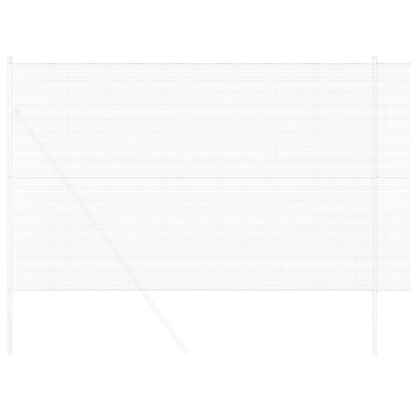 vidaXL Spawana siatka ogrodzeniowa Srebrny 1.6 x 25 m