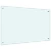 vidaXL Panel ochronny do kuchni, mleczny, 80x50 cm, szkło hartowane