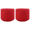 vidaXL Lina 2 pcs Czerwony Bawełna