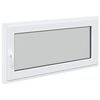 vidaXL Okno piwniczne RISOR 120 x 60 cm PVC i szkło Biały