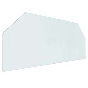 vidaXL Szklana płyta kominkowa przezroczysty 120 x 50 cm Szkło