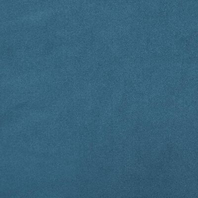 vidaXL 2-os. kanapa rozkładana z podnóżkiem, niebieska, aksamitna