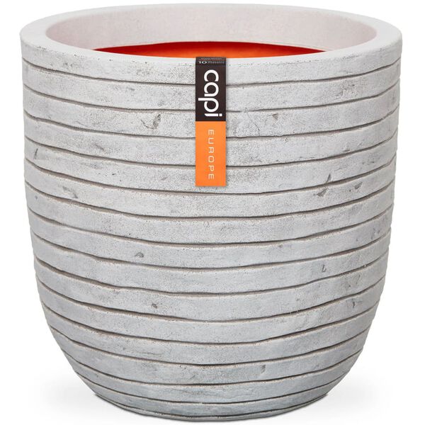 Capi Owalna donica Nature Row, 43x41 cm, kość słoniowa, KRWI933