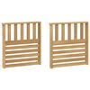 vidaXL Moduł podłokietnik&oacute;w 2 pcs Biały 60 x 6 x 61 cm