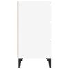 vidaXL Szafka nocna, biała, 40x35x70 cm, materiał drewnopochodny
