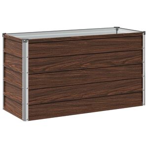vidaXL Podniesione Ł&oacute;żko Ogrodowe Czarny 100 x 40 x 55 cm