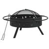 vidaXL Palenisko z pogrzebaczem, 70 cm, XXL, stal