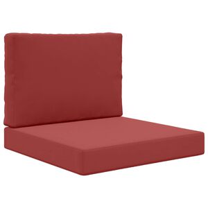 vidaXL Poduszka do sofy na zewnątrz Poliester czerwone wino 60 x 60 cm
