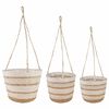 vidaXL 3 szt. Naturalny, Biały i Beżowy &Oslash;26 x 19 cm 100% Trawa morska