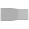 vidaXL Panel kuchenny 2 pcs Jasnoszary 120 x 50 cm szkło hartowane