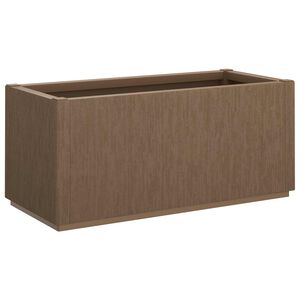 vidaXL Skrzynka na kwiaty do ogrodu brązowy 80 x 36 x 35 cm PP