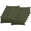 vidaXL Poszewka na poduszkę 12 pcs ALMELO zielony 40 x 80 cm sztruks
