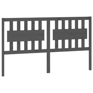 vidaXL Wezgłowie ł&oacute;żka, szare, 165,5x4x100 cm, lite drewno sosnowe