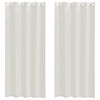 vidaXL Firany Voile 2 szt. Kremowy 225 x 140 cm Poliester