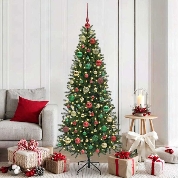 vidaXL Zestaw Bombek Choinkowych 120 pcs Wielokolorowe