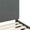 vidaXL Stelaż łóżka dla malucha z oparciem Ciemnoszary 70 x 140 cm