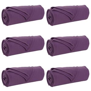 vidaXL Koce narzutowe 6 szt. Fioletowy 270 x 240 cm 5.44 kg Polar