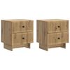 vidaXL Szafka Nocna z szufladą 2 pcs Dąb artisan 43 x 34,5 x 47,5 cm