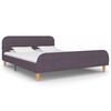 vidaXL Rama ł&oacute;żka bez materaca Taupe Tkanina 135x190 cm