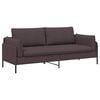 vidaXL Sofa 3-osobowa Ciemny brąz 222 x 81 x 89 cm tkanina