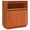 vidaXL Bufet Woskowy Brąz 70 x 34 x 80 cm Lite drewno sosnowe