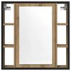 vidaXL Szafka łazienkowa z lustrem, dąb artisan, 60x16x60 cm