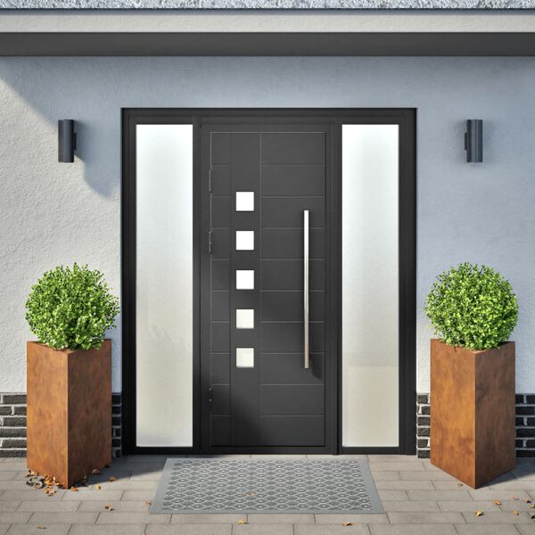 vidaXL Doniczki ogrodowe 2 szt. tr&oacute;jkątne 50x43x75 cm stal kortenowska