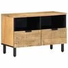 vidaXL Szafka RTV Brązowa 70x33x46 cm Drewno lite Mango