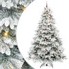 vidaXL Sztuczna choinka z 300 diodami LED Biały 240 cm PE i PVC