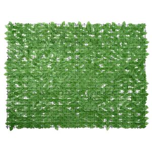 vidaXL Parawan balkonowy, zielone liście, 200x150 cm
