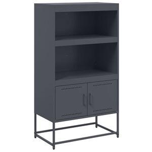 vidaXL Szafka, antracytowa, 68,5x38,5x123,5 cm, stal